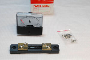 30 Anne pair direct current amperemeter, DH-670, shunt . attached, needle type, panel meter, analogue, DC 30A