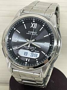 [ML9896-4]1円〜稼働品！【CASIO】wave captor WVA-M630 電波ソーラー 腕時計 