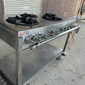 マルゼン 業務用 2015年 ガステーブル 4口コンロ MGT-126DS 1200×600×800 都市ガス用 スタンダードタイプ 厨房機器の画像5