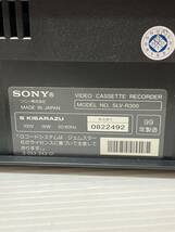 SONY VHSビデオデッキ SLV-R300 ビデオカセットレコーダー 通電確認のみのジャンク ジャンク品_画像4