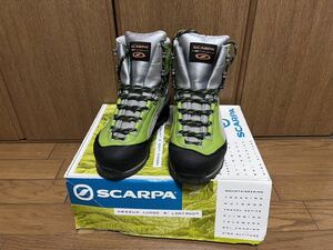 1円スタート SCARPA スカルパ トレッキングブーツ CHARMOZ GTX Wmn SILVER/KIWI 38サイズ 71030G 登山靴 ゴアテックス