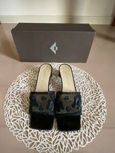  Bottega Veneta mules black 6 1/2 beautiful goods 