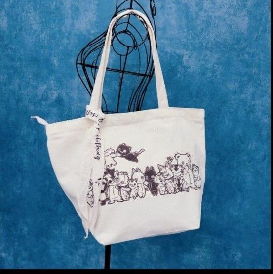 【新品･未開封品】NieR clothing ジッパー付きCANVAS TOTE BAG【ALL CHARACTER 】