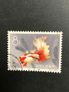 中国切手　1960金魚シリーズ　12-11 使用済