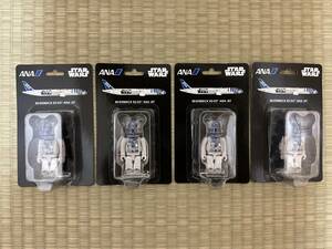 BE@RBRICK R2-D2 ANA JET 100% 4個セット① ベアブリック メディコムトイ MEDICOM TOY bearbrick