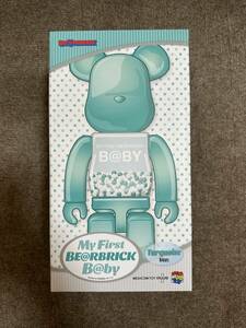 be@brick 400% MY FIRST B@BY Turquoise ver. ペコちゃん ベアブリック 不二家 マイファースト ターコイズ