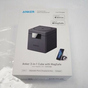 Th533141 アンカー マグネット式 3-in-1 ワイヤレス充電ステーション 3-in-1 Cube with MagSafe Anker 未使用/未開封