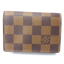 Ft1066901 ルイ・ヴィトン カードケース アンヴェロップ・カルト ドゥ ヴィジット ダミエ N62920 ユニセックス LOUIS VUITTON 中古_画像1