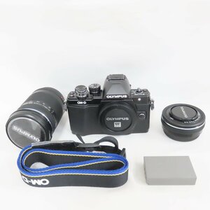 Ts519341 オリンパス デジタルカメラ EZダブルズームキット OM-D E-M10 Mark II ブラック OLYMPUS 中古