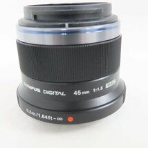 Ts519342 オリンパス 単焦点レンズ M.ZUIKO DIGITAL 45mm F1.8 OLYMPUS 美品_画像5