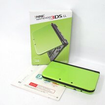 Ot241711 任天堂 ニンテンドー　NewNintendo 3DS LL　ライム×ブラック　中古_画像1