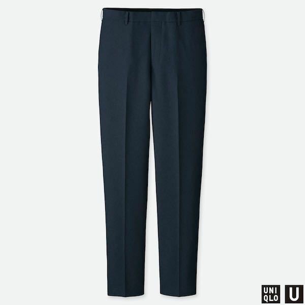 送料無料● 新品タグ付●UNIQLO U ルメール　ワイドフィットパンツ　XL ネイビー