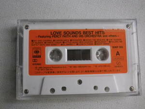 ◆カセット◆LOVE SOUNDS BEST HITS パーシーフェイスオーケストラ　30KP915 カセット本体のみ　中古カセットテープ多数出品中！