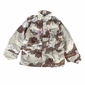 90s DEAD STOCK USA製 民間品 M65 フィールドジャケット CORINTH MANUFACTURING CO. チョコチップカモ 迷彩 L アメリカ製 #３