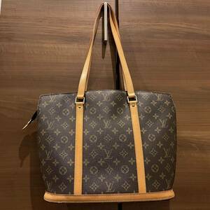 1円スタート 美品 LOUIS VUITTON ルイヴィトン バビロン モノグラム トートバッグ ブラウン バッグ VI1907