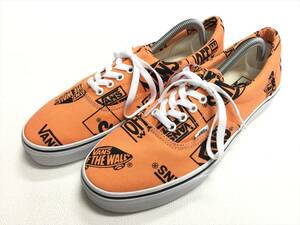 VANS ERA オレンジ系 ロゴ 総柄 US11 (29cm) エラ バンズ アメリカ企画限定!!