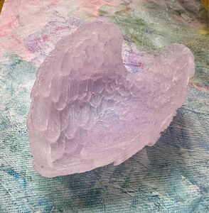 可愛い天使の羽根のお皿◆ピンク◆天然石の浄化用にアクセサリー置きに