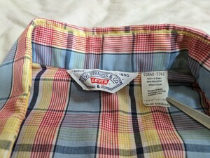 70's Levi's リーバイス 長袖 ウエスタンシャツ チェック Lサイズ USA製 ビンテージ 即決 