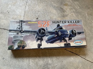 現状品●AURORA/オーロラ GRUMMAN S2F HUNTER KILLER NO.145-130 航空機 戦闘機 コレクション プラモデル 当時もの 絶版 レア 未組立●