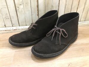 Clarks スエード チャッカブーツ 13292 クラークス 茶 ブラウン US9（実寸25㎝相当）　　　　　　　　　　　　　　　　　　　　　