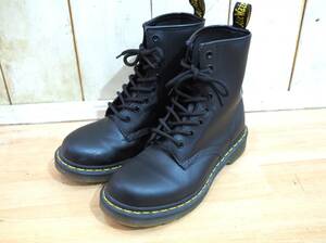 ◆定番の！Dr.Martens ドクターマーチン 11821 本革 8EYE 8ホール レースアップ ブーツ UK5 24cm ブラック レディース◆