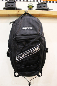 極美品 ほぼ未使用品 Supreme/シュプリーム 23AW Backpack #A バックパック リュック ブラック リフレクターロゴ ユニセックス 鞄 