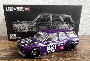 MINI-GT 1/64 ダットサン KAIDO 510 ワゴン カーボンファイバー V1