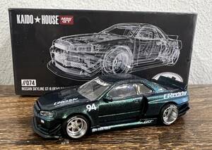 MINI-GT 1/64 ミニＧＴ ニッサン Nissan 日産 Skyline スカイライン GT-R R34 Kaido Works GReddy V1