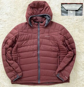 【温暖900FP★】Lサイズ 良品 Eddie Bauer ダウンジャケット/赤◆袖先に局部的な汚れ有り▲エディーバウアー (2)