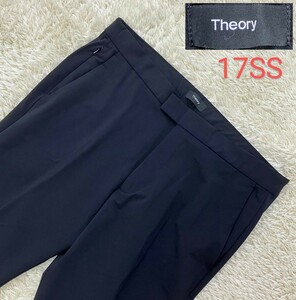 【大きいサイズW34(実92cm)★】美品 Theory ストレッチノータックスラックス/パンツ 黒◆テック感のある生地です☆セオリー (1)