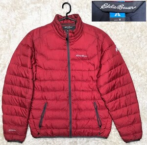 【ピンホール有り▲】Мサイズ Eddie Bauer 800FPストームダウンジャケット/赤◆山岳ファーストアセントライン☆エディーバウアー (2101)