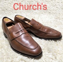 【大きいサイズ120G★4都市】美品 Church's コインローファー◆Hertford/111ラスト☆チャーチ (2)_画像1