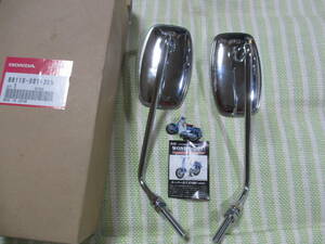  Honda old model angle mirror Super Cub C100 original new old goods C102 C105 C50... for..C92 C72 rabbit also 