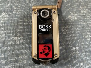  Suntory BOSS COFFEE Boss электро- DoCoMo FOMA P900i мобильный телефон 2005 год производства V Suntory Boss galake-