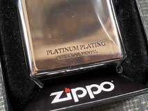 未開封品！ZIPPO ジッポ ライター プラチナシリーズ プラチナコーティング仕上げ/鏡面加工▼20-PLAT_画像3