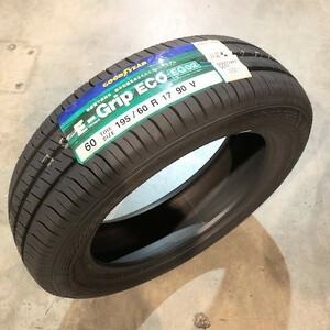 保管袋付 平日限定(IK121.24) 送料無料 [4本セット] GOODYEAR E-GRIP ECO EG02 195/60R17 90V 2020年以降製造室内保管 195/60/17 夏タイヤ