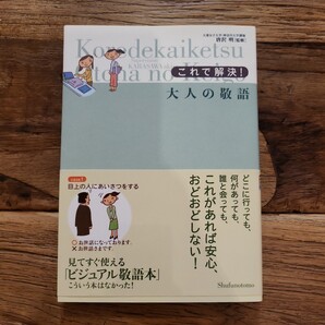 ☆送料無料【見てすぐに使えるビジュアル敬語本/バッグの中にあると安心する1冊】これで解決! 大人の敬語 監修/唐沢明