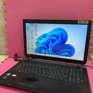 管理番号 JY- 136 ノートPC TOSHIBA PB25-32MSVB Celeron メモリ4GB HDD320GB WEBカメラ搭載　Windows11搭載　Windows10に変更可　激安