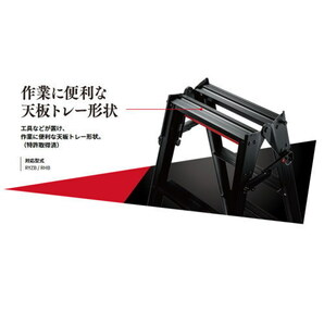 長谷川工業 (ハセガワ) RYZB-30 伸縮式専用脚立(ワンタッチバー付) BLACK LABEL / 10段 10尺脚部伸縮脚立の画像4