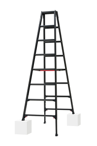  Hasegawa industry ( Hasegawa ) RYZB-24 flexible type exclusive use stepladder ( one touch bar attaching ) BLACK LABEL / 8 step 8 shaku legs part flexible stepladder 