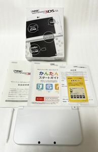 【極美品】02 New Nintendo 3DSLL パールホワイト ニンテンドー 任天堂 