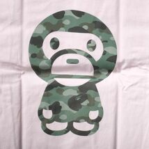 新品未使用！◆A BATHING APE◆アベイシングエイプ◆メンズ　 Tシャツ　milo×迷彩柄　[M] 白 br07016805_画像4