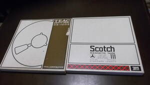 中古　【Scotch】スコッチ MAGNETIC TAPE 111 オープンリール　メタルリール　10号　 2個1組