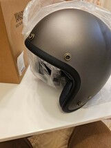 ジェットヘルメット　山城　バイク用　yh-001　フラットガンメタリック　Lサイズ　展示品　手渡しOK　送料込み_画像1