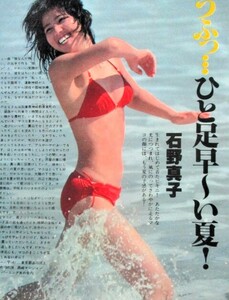 ♪石野真子切り抜き32枚+水着ピンナップ他！中島はるみ世良公則伊藤蘭豊田清由美かおる中村雅俊沢田研二ピンクレディー中原理恵榊原郁恵