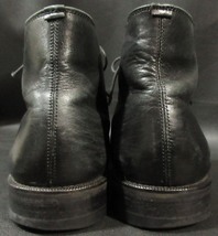バーバリー BURBERRY ブラックレザー レースアップシューズ ショートブーツ 革靴 黒_画像5