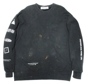 LEGENDA レジェンダ Graffiti Art Sweat Shirt モナリザ プリント スウェット ブラック LEC711