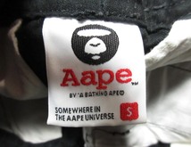  ア ベイシング エイプ Aape BY A BATHING APE ブラック カーゴパンツ 黒 AAPPTM6268XX8_画像9