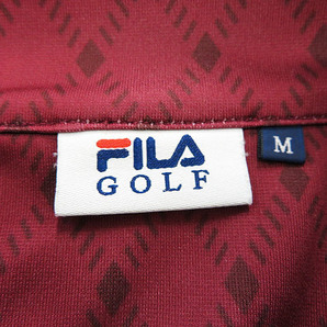 フィラ ゴルフ FILA GOLF ハーフジップ 長袖 カットソー シャツ 柄 メンズ ゴルフウェアの画像3