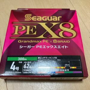 シーガー　PEエックスエイト　8本編み　4号　300m 新品未使用